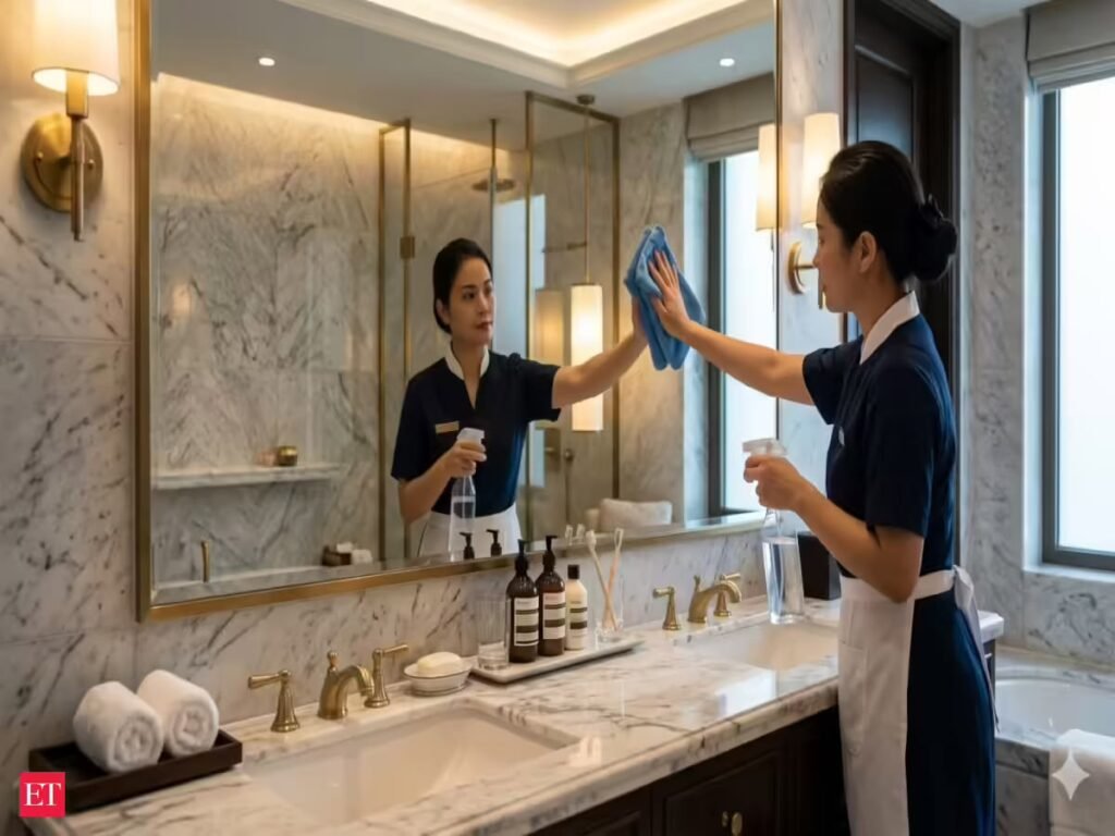 Move In Cleaning Services removing dust and dirt from a new home.