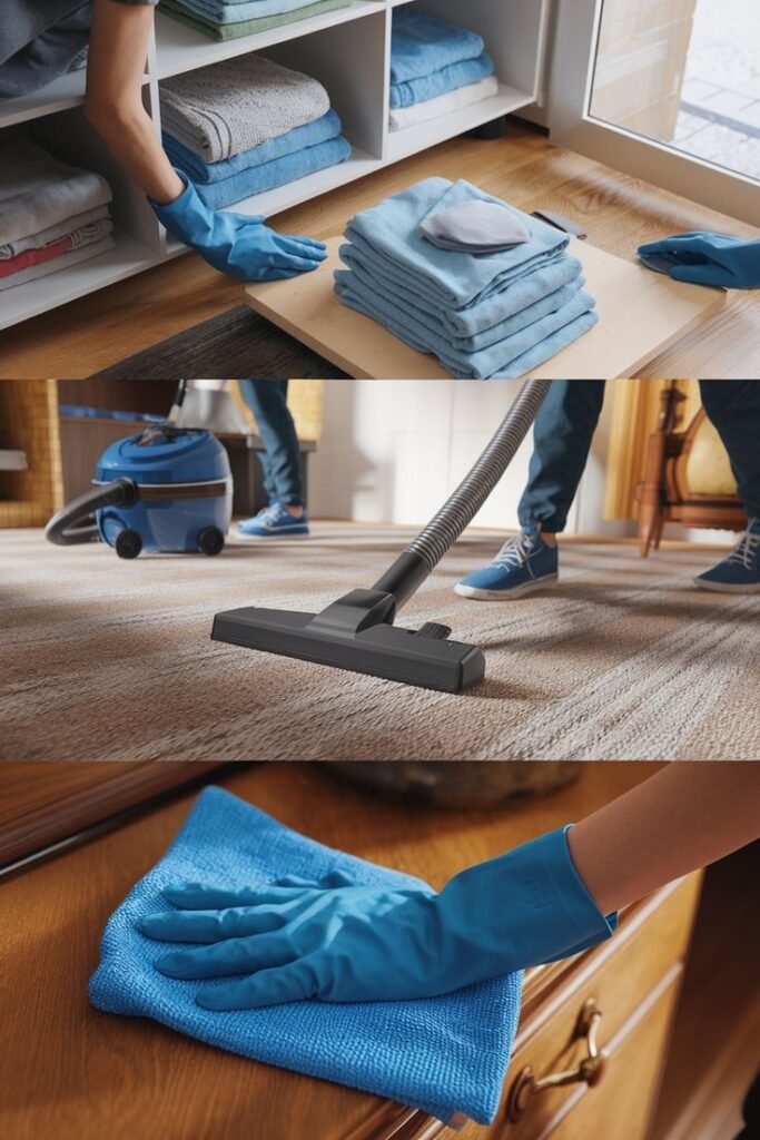 Move In Cleaning Services preparing a new home with professional cleaning before residents move in.